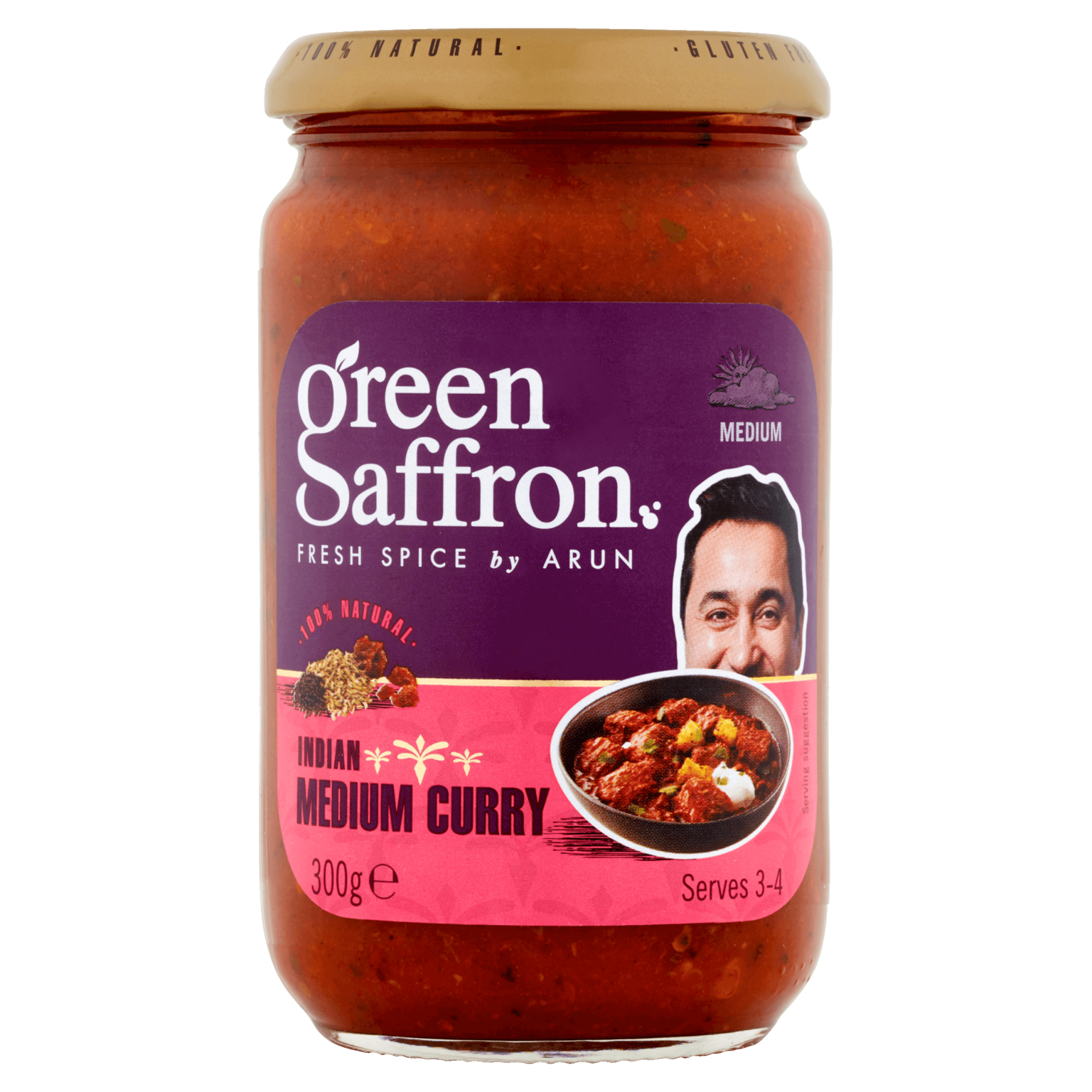 Medium Curry Sauce - 100% Natural - Green Saffron Superior Spices