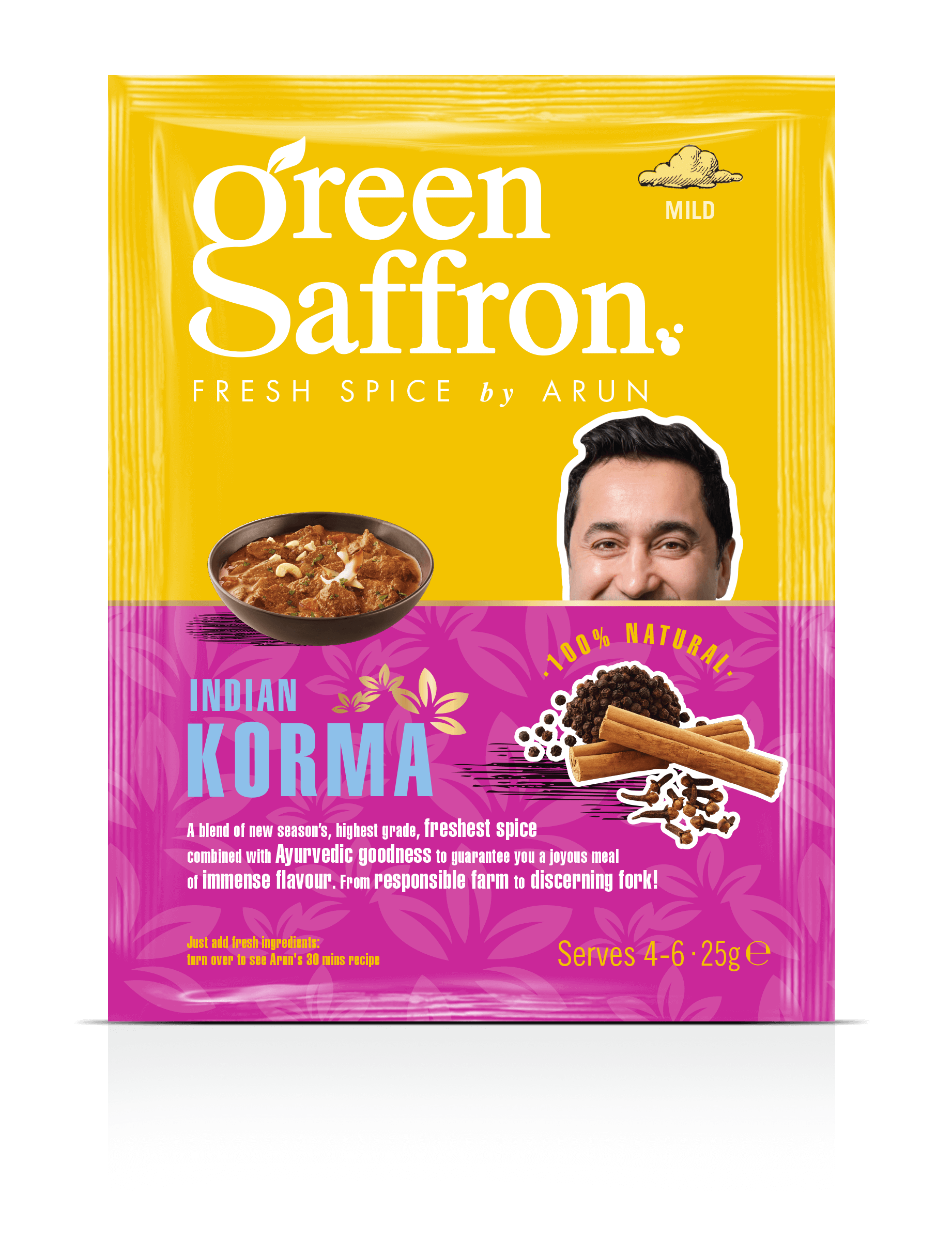 Green Saffron freshest Korma spice sachet